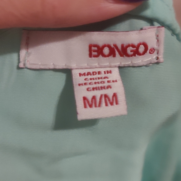 Lime green satin shirt - Picture 3 of 5